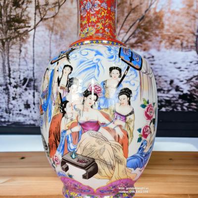 BÌNH SỨ THẬP NHỊ TIÊN CÔ – Một sản phẩm đẹp xuất sắc của nhà Gốm Sứ Trang Trí